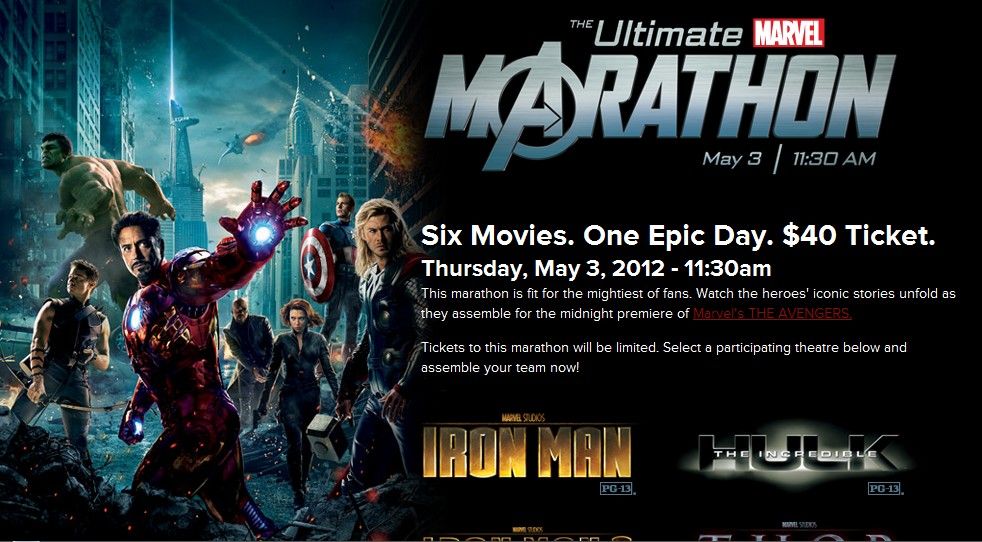 AMC Theaters Marvel Movie Marathon  Tonyx35's Online Notebook